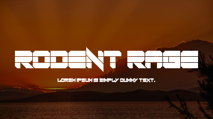 Rodent Rage Font