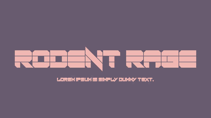 Rodent Rage Font