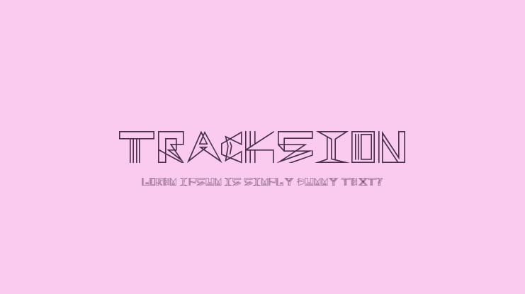 Tracksion Font