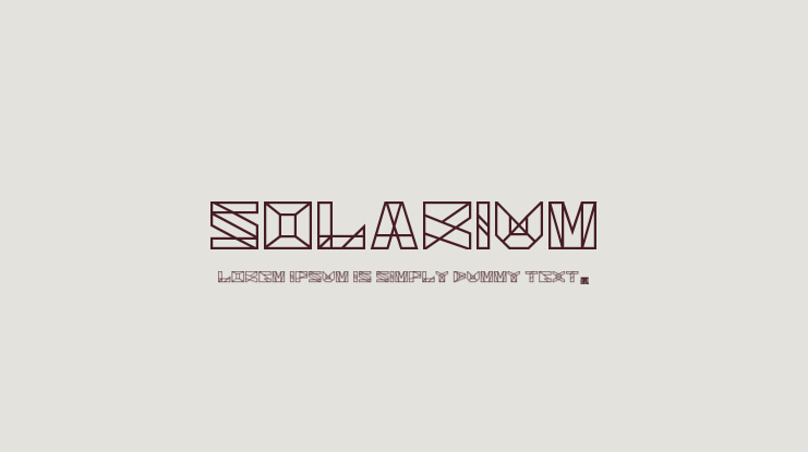 Solarium Font