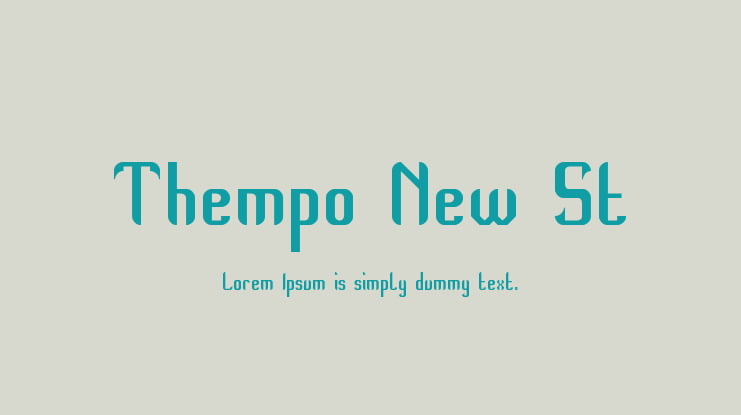Thempo New St Font
