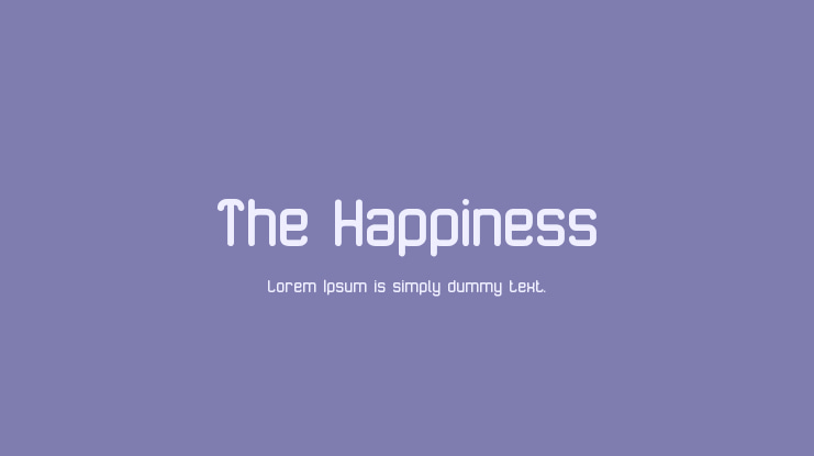 The Happiness Font