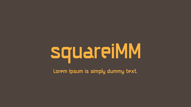 squareiMM Font