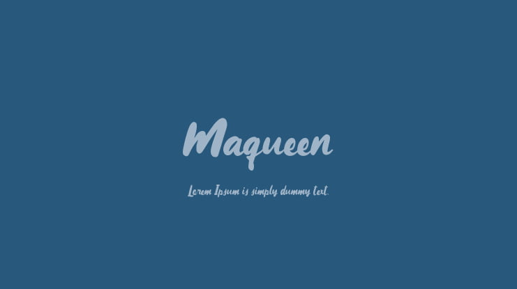 Maqueen Font Family
