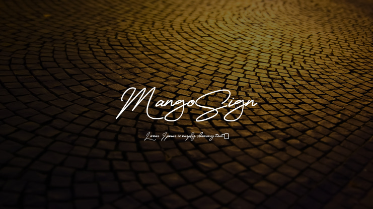MangoSign Font
