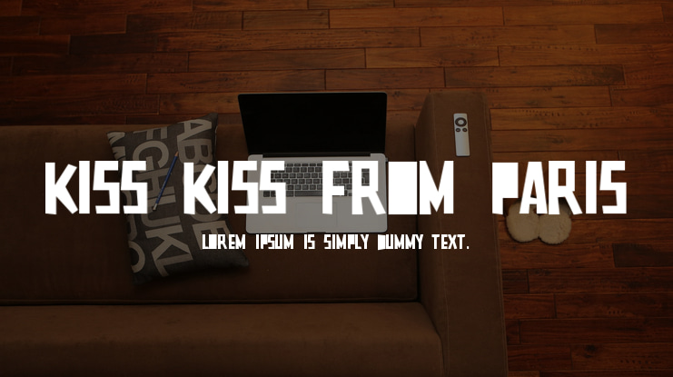 Kiss Kiss From Paris Font