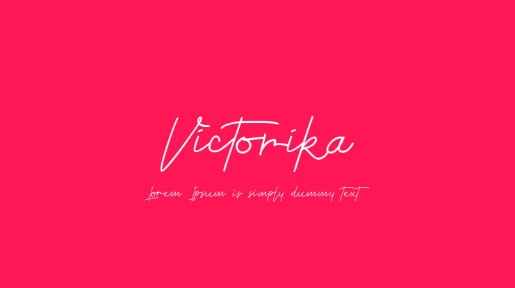 Victorika Font
