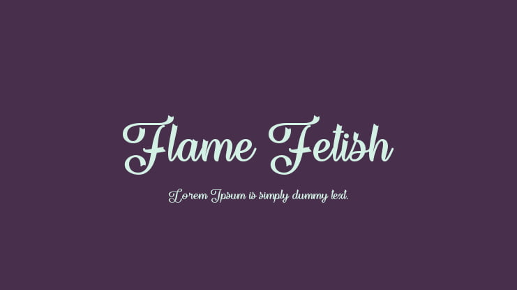 Flame Fetish Font
