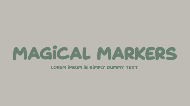 Magical Markers Font Family