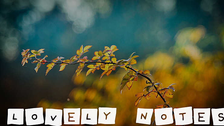 Lovely Notes Font
