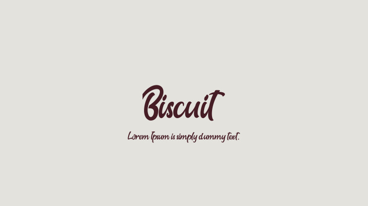 Biscuit Font