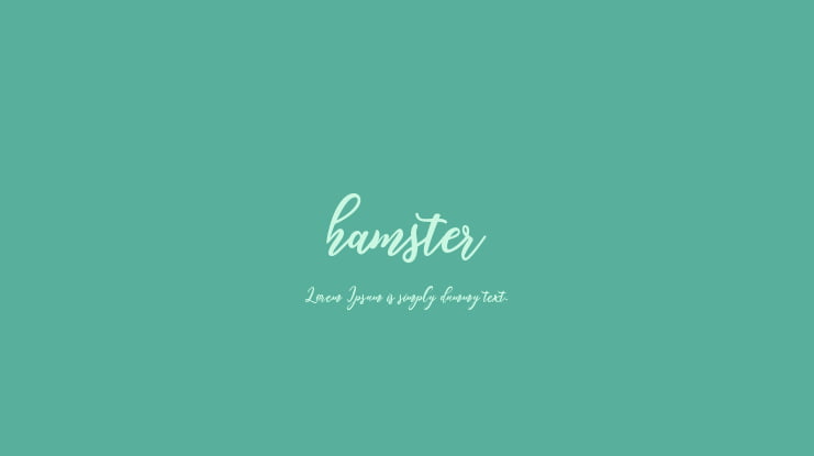 hamster Font