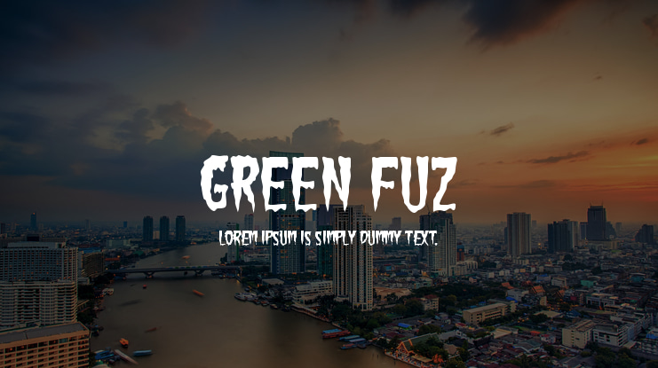 Green Fuz Font