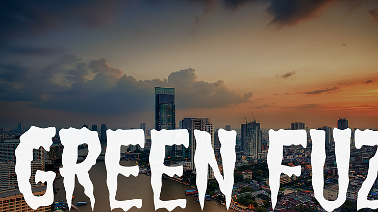 Green Fuz Font