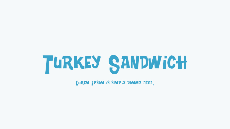 Turkey Sandwich Font