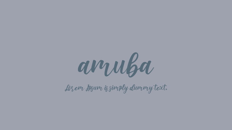 amuba Font