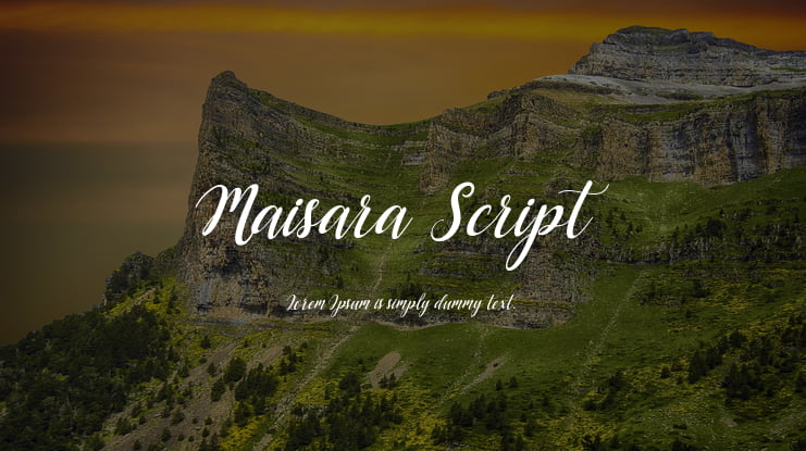 Maisara Script Font