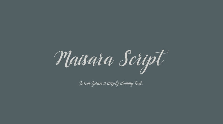 Maisara Script Font