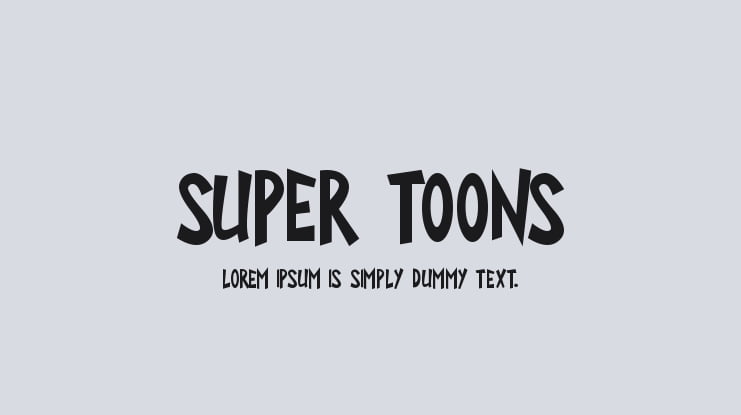 Super Toons Font Family
