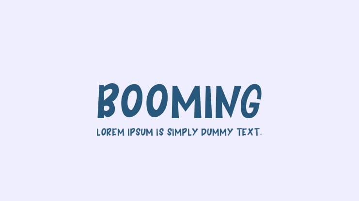 BOOMING Font