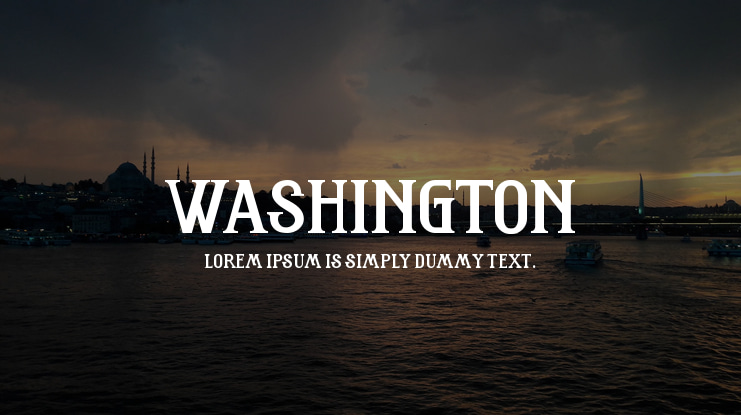 Washington Font