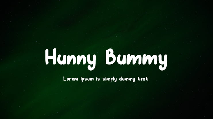 Hunny Bummy Font
