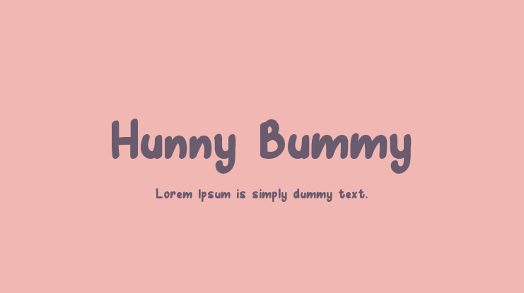 Hunny Bummy Font