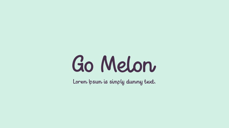Go Melon Font