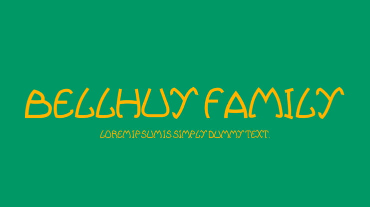 Bellhuy family Font