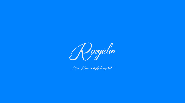 Rasyidin Font