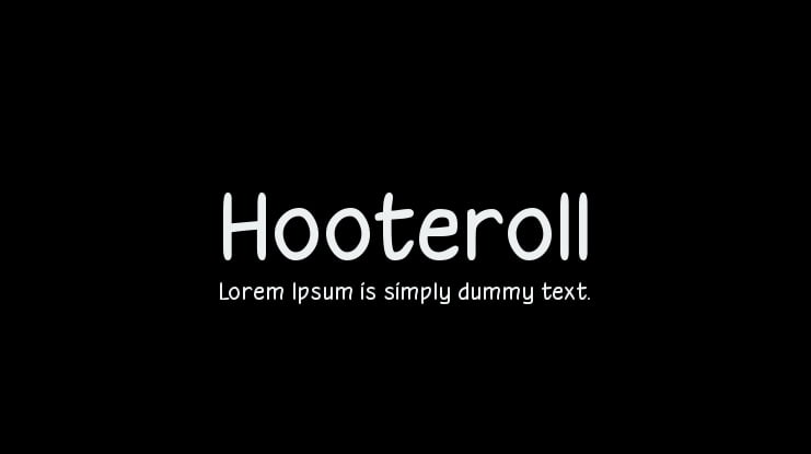 Hooteroll Font Family