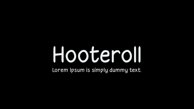 Hooteroll Font Family