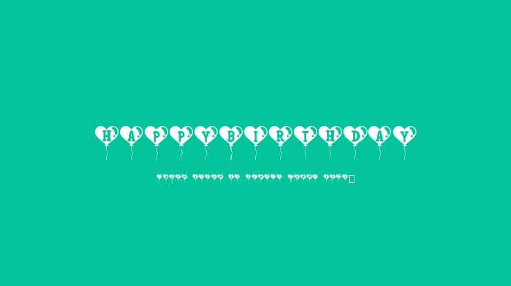 HappyBirthday Font