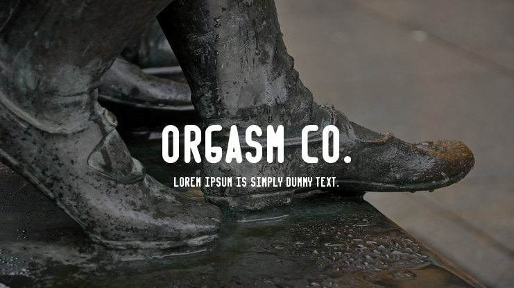 Orgasm Co. Font