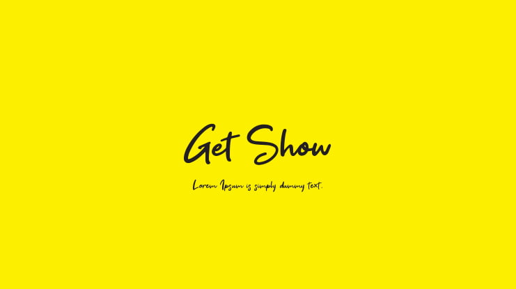 Get Show Font