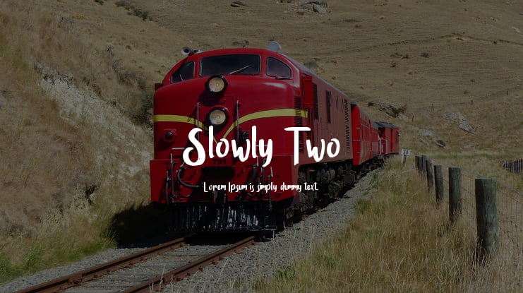 Slowly Two Font