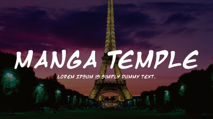 Manga Temple Font Family