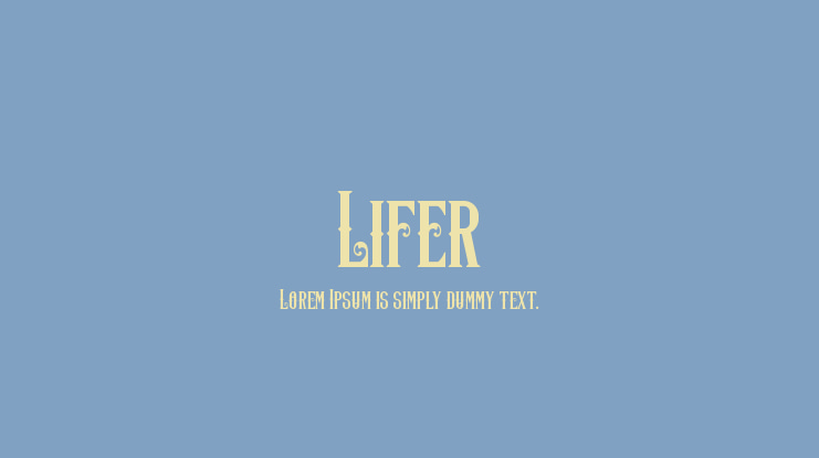 Lifer Font
