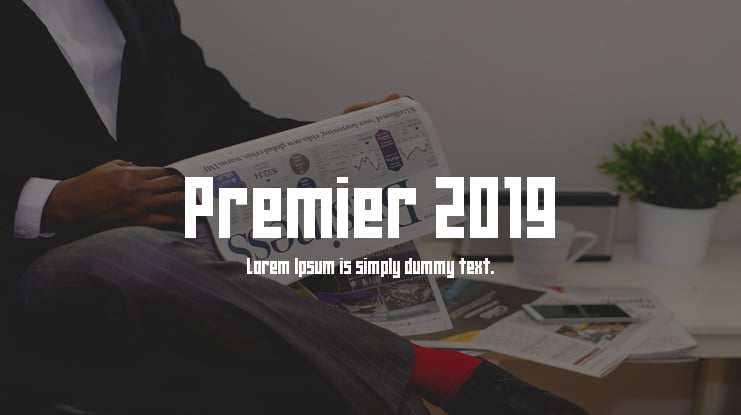 Premier 2019 Font