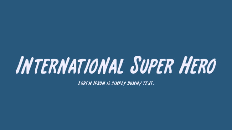 International Super Hero Font Family