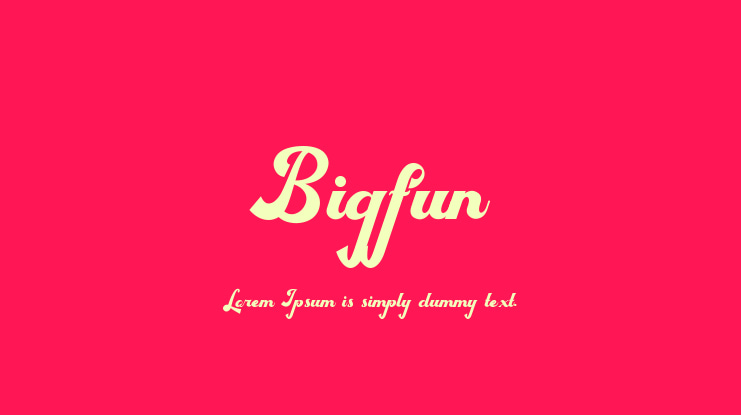 Bigfun Font