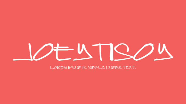 Joeytisoy Font