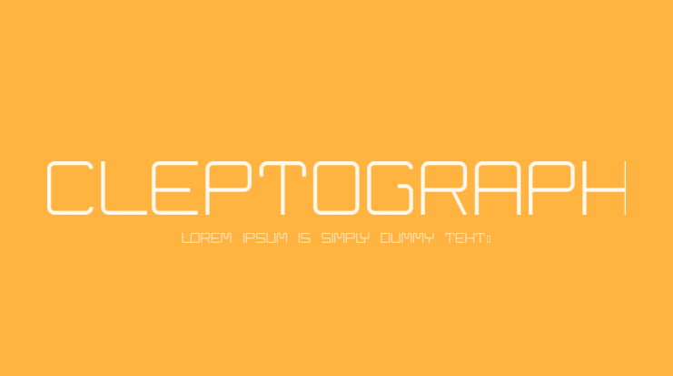 Cleptograph Font