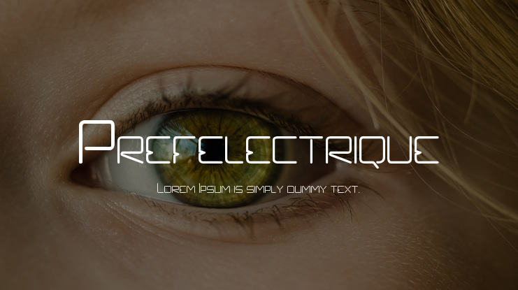 Prefelectrique Font