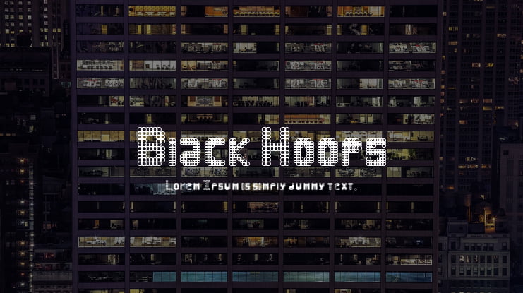 Black Hoops Font