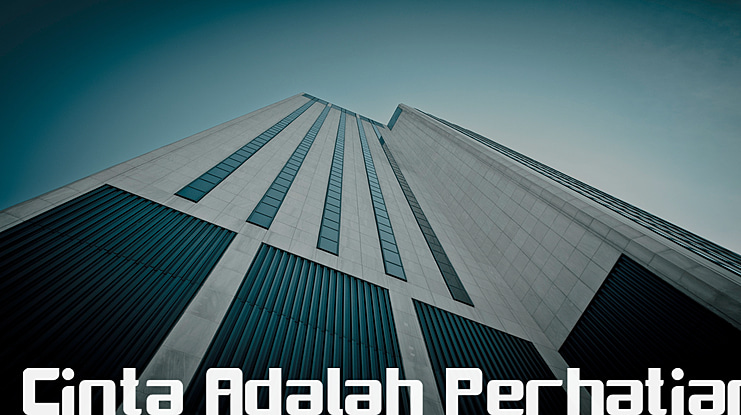 Cinta Adalah Perhatian Font