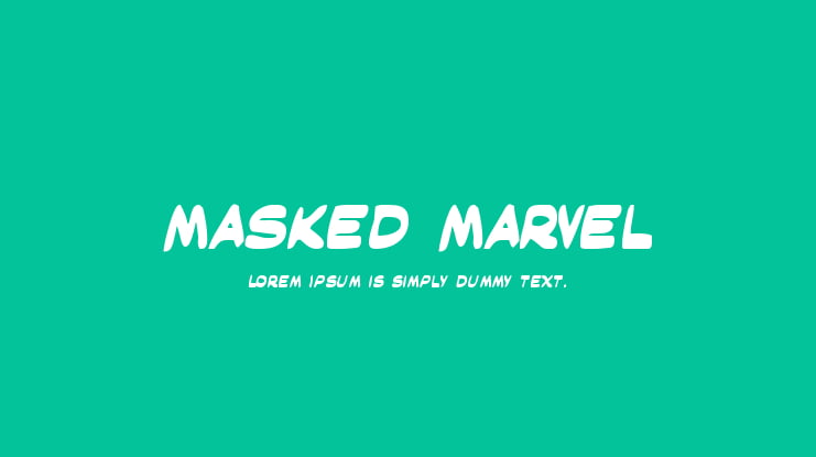 Masked Marvel Font Family