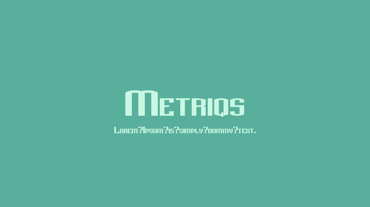 Metriqs Font
