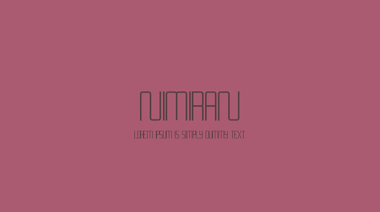 Nimiran Font