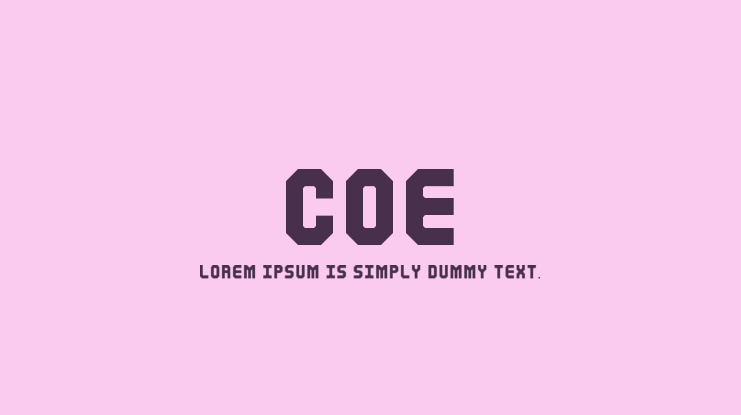 Coe Font